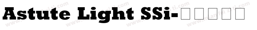 Astute Light SSi字体转换